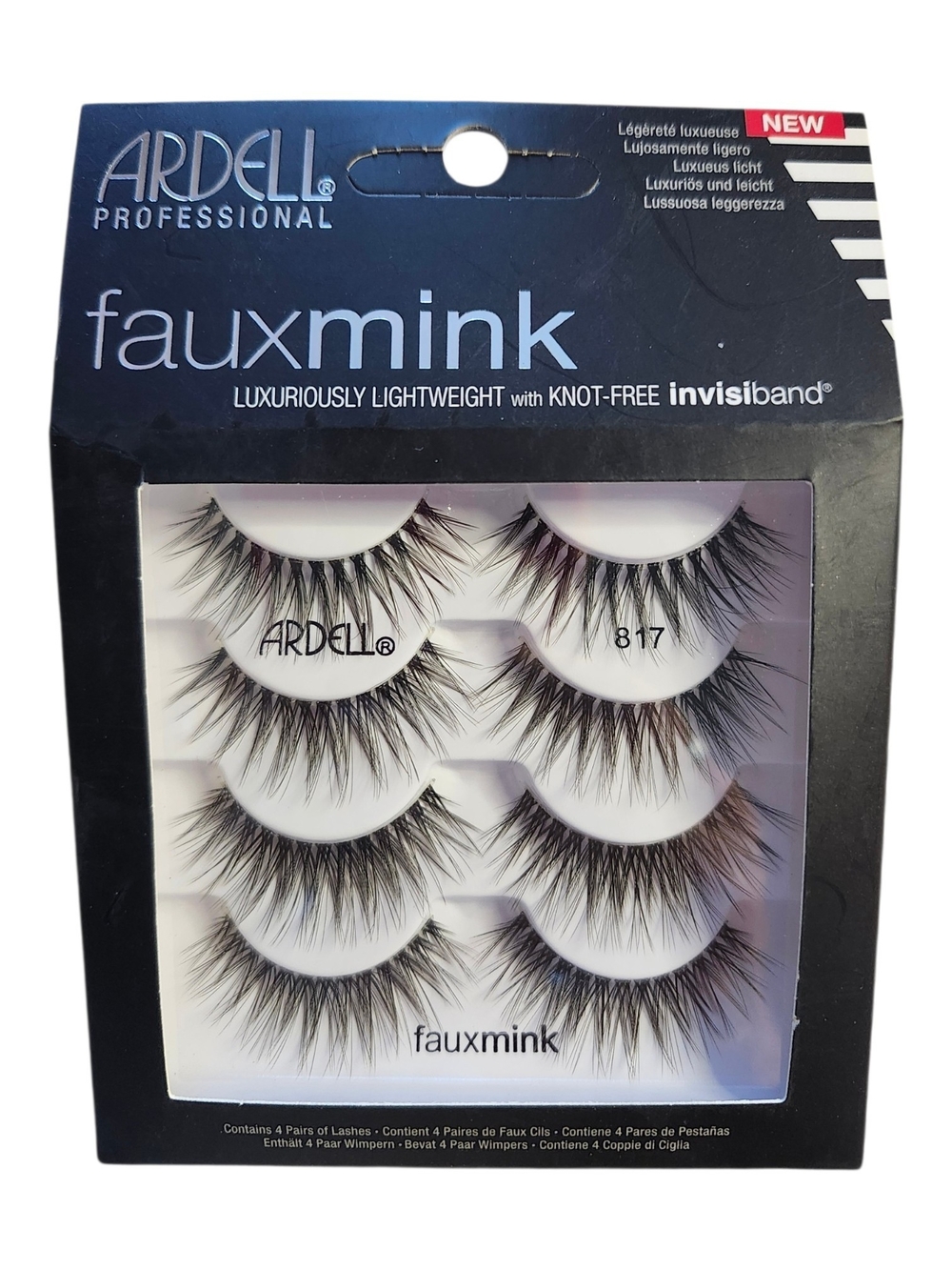 Ardell NEW Faux Mink 4-Pair Lashes in Black